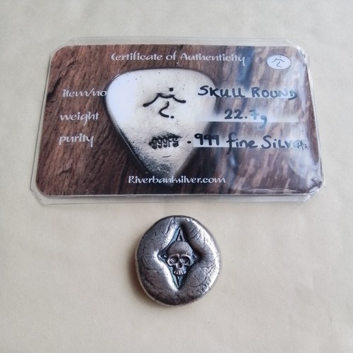 Pure silver skull - (22.7,
