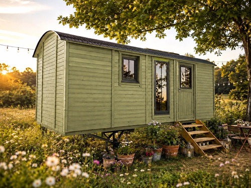 Wooden shepherd hut - wooden,