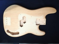 One-piece European Ash Precision Bass Body – Natural Finish