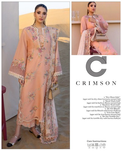 Crimson luxury chikankari - crimson,