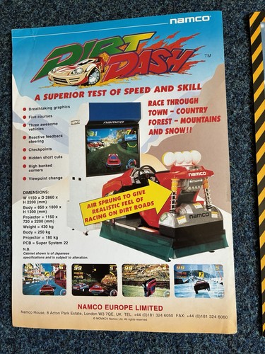 Used namco sales flyers - 2,