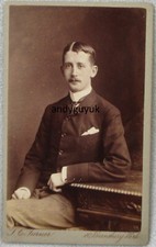 CDV CAPT ERNEST BLACK MALABAR VOLUNTEER RIFLES INDIA ANTIQUE PHOTO NAMED