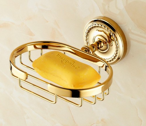 Gold color brass wall - gold, mounted