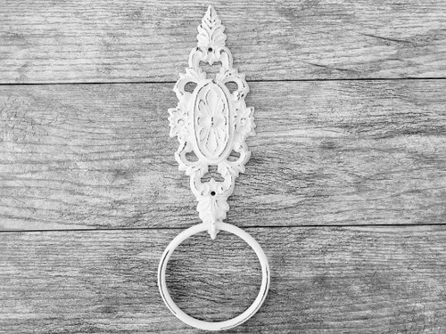 Shabby chic towel ring ornate - chic, ring,