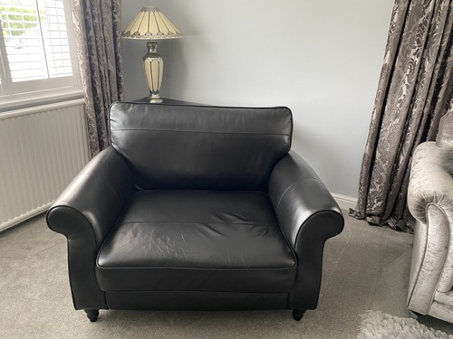 Black leather next cuddle - next,