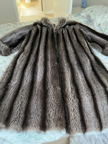 Real raccoon fur - real, coat