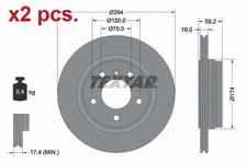 X2 PCS REAR BRAKE DISC ROTOS