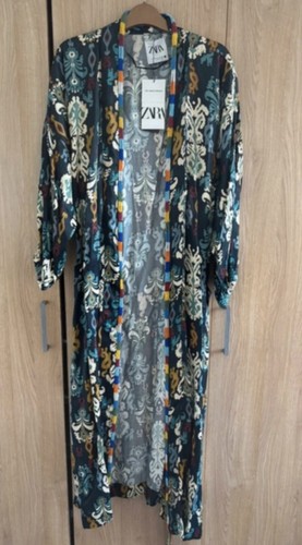 Zara printed beaded long - zara,