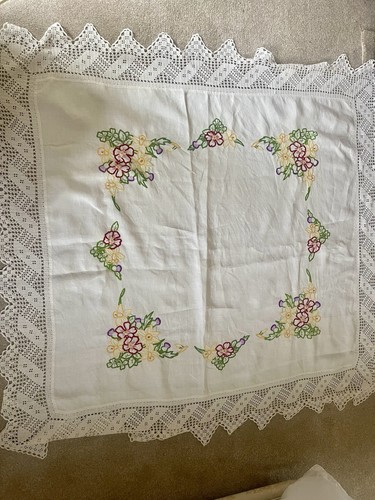 Table cloth vintage hand - cloth,