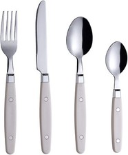 Exzact 24 PCS Cutlery Set with Rivet Craft Handles Retro Style Stainless Steel