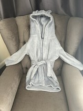 Billie Faiers Grey Bunny Dressing Gown Aged 3-4 Used but in Pristine Condition