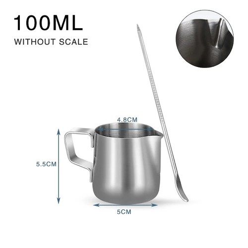 Stainless steel milk frothing - stainless,