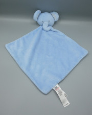Asda George Elephant Blue Baby Comforter Soother Blanket Blankie Stripe Ears