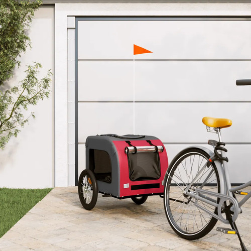 Walplus red grey pet bike - grey,