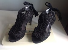 HB ESPANA Black Lace Stiletto
