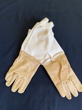 Peauceros Professional beekeeper gloves with durable cow leather hands size 10