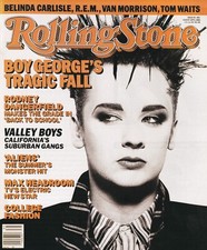 Boy George (Culture Club), Rolling Stone Cover, 1986 - Mini Poster/Book Clipping