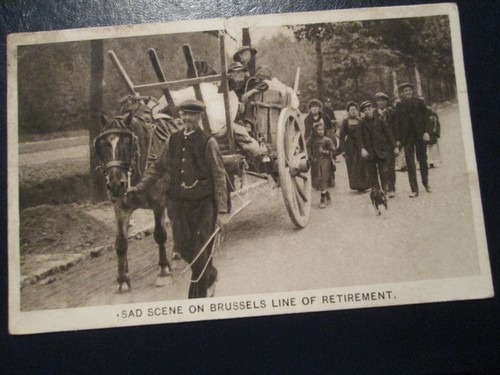 Postcard sad scene the - of,