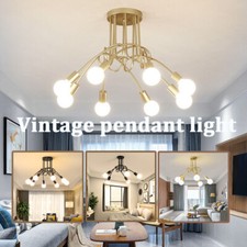 Sputnik Chandeliers LED Ceiling Lights Vintage Pendant Light Bedroom Living Room