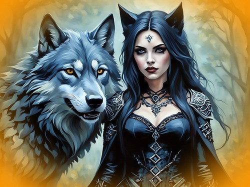 Goth greeting card - card, a5