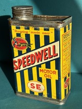 1930s Speedwell Quart Oil Can - great condition 