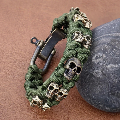 Men skull army paracord - skull,