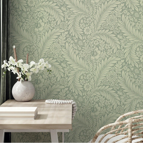 Green tropical leaf wallpaper - tropical,