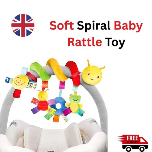 Soft spiral baby rattle - soft,