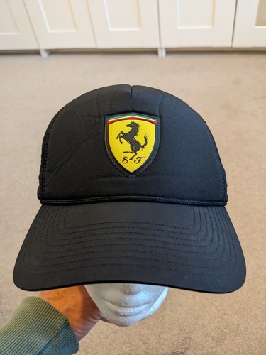 Ferrari puma black embroidery - ferrari,