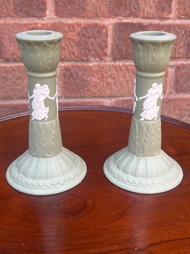 Wedgwood green jasperware - jasperware, sage
