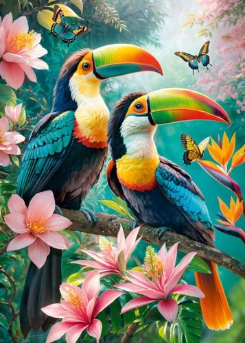 Cherry pazzi toucans - pazzi, paradise