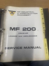 MF 200 CRAWLER SERVICE MANUAL