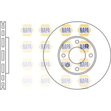 2x Brake Discs Vented For