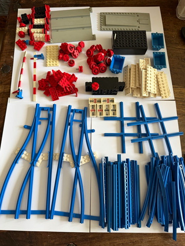 Lego train tracks parts lot - train, &