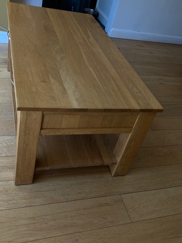 Oak rectangular coffee - coffee, table