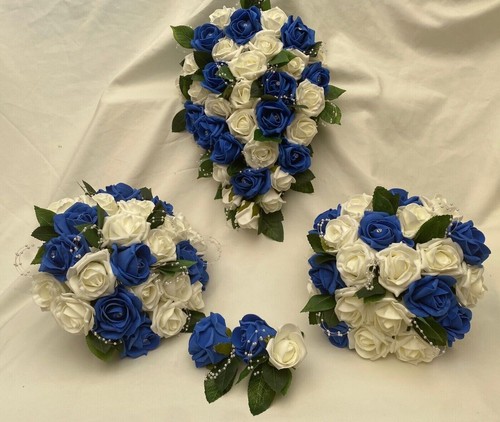 Wedding bouquets blue flowers - blue,