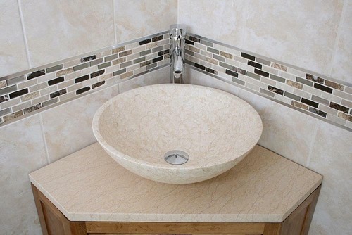 Solid oak bathroom vanity - oak,