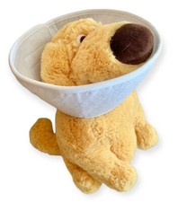 Disney Parks UP Dug Doug 11” Soft Plush Toy Dog Removable Collar Cone of Shame