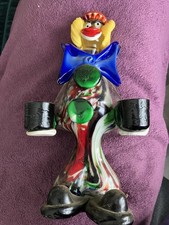 Murano Glass Clown Collection x 18 Various Colours Various Sizes