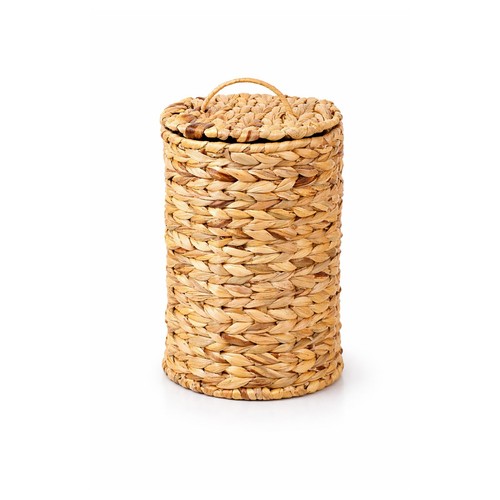 Wicker waste paper bin - waste,