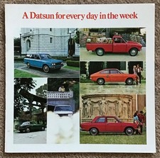 DATSUN FOR EVERY DAY IN THE WEEK 1200 510 240Z USA Sales Publicity Brochure 1972