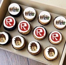 12x Pre Cut Premium Edible Cupcake Toppers Rob - Lox Theme Birthday