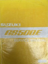 SUZUKI GS500E GENUINE SUZUKI SERVICE MANUAL PART NO.99500.34O66.01E