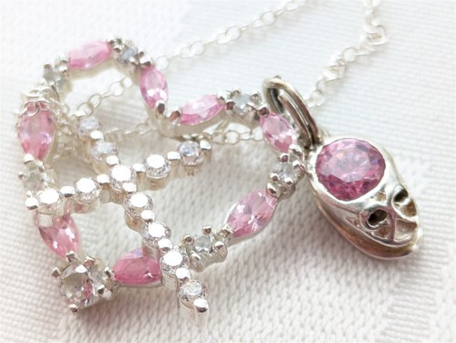 Vintage sterling silver pink - vintage,