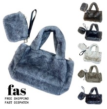 Women Fluffy Tote Shoulder Bag
