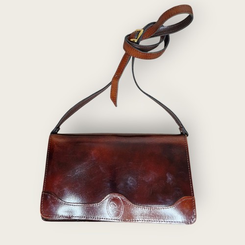Vintage brown genuine - brown, leather