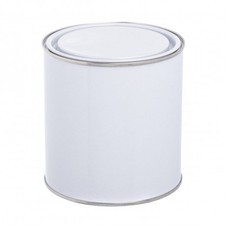 Empty Metal Paint TIn with lid