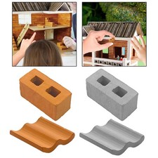 Mini Roof Tiles Dollhouse Decor Accessories Miniature Wall and Roof Tiles DIY