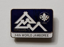 1975 - World Scout Jamboree - Souvenir Metal and Enamel Woggle