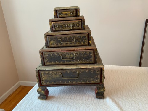 Vintage solid wood brass